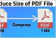Compress PDF From kb to mb pdfFille